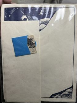 VINTAGE Stationary Unicorn