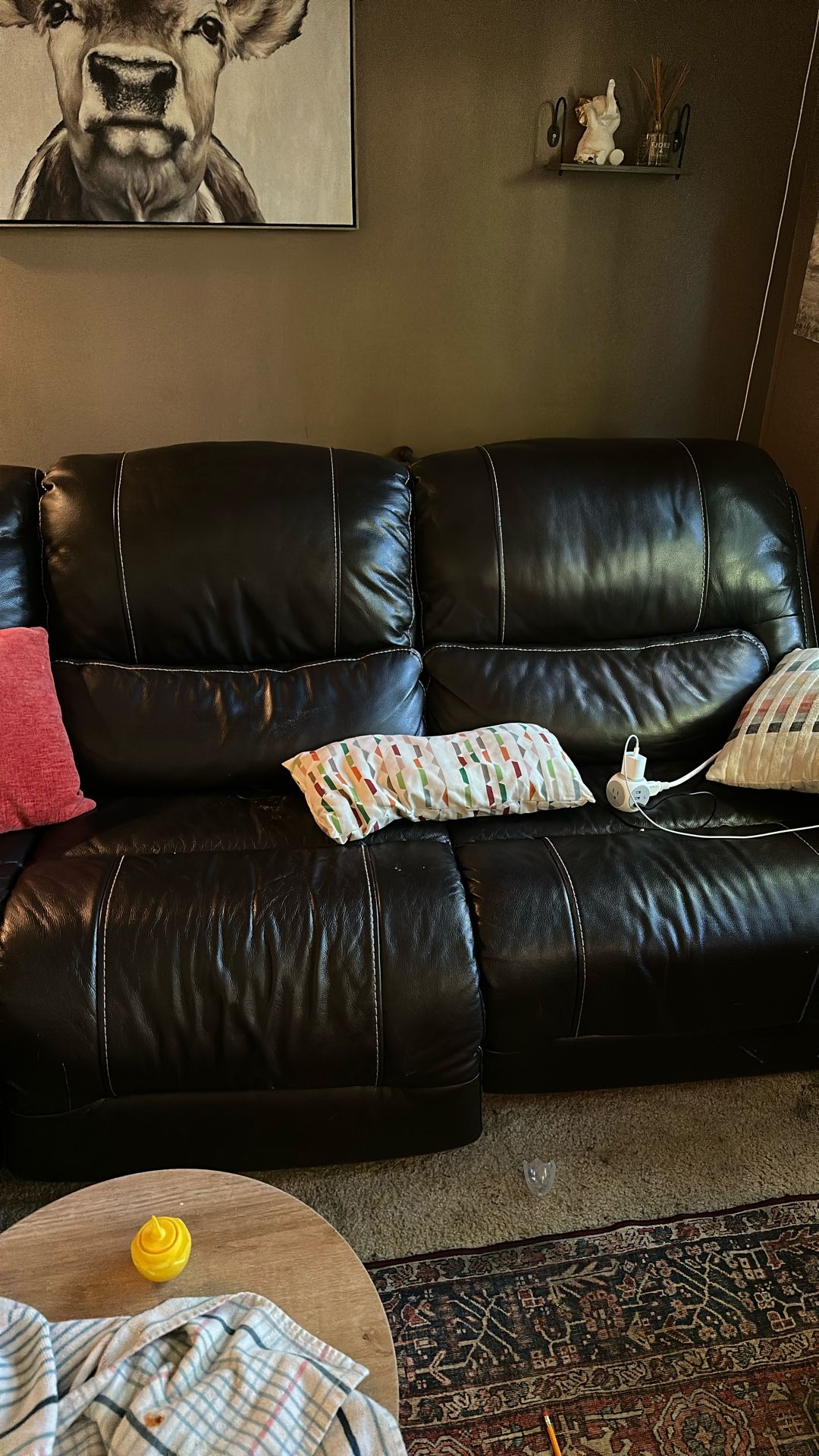 Cloud 9 Leather, Reclining Sectional From Costco