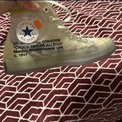 Off White Vulcanized Converse 