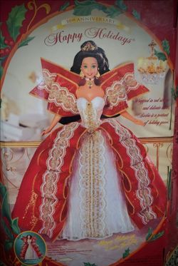 10th anniversary happy holidays Barbie 1997