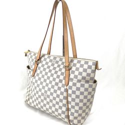 Louis Vuitton Totally Damier Azur MM Shoulder Bag 