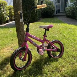 Small pink girls bike (12 inch wheels) 