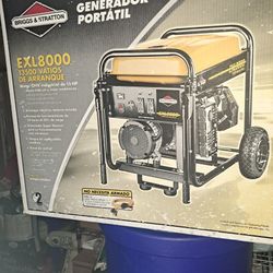 Generator  New, Never used Briggs & Stratton EXL 8000 13,500 starting watts. Best offer considered.