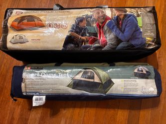 Camping Tent Bundle – 8-Person Dome Tent + 4-Person Ozark Trail Tent