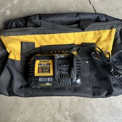 DEWALT 20v faster charger with x large bag