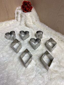 8pcs Stainless Steel kuchenprofi Cake Mold Set