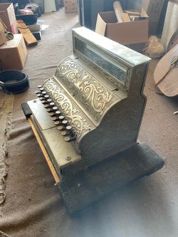Antique Working National Cash Register NCR – Ornate Nickel-Plated Register – Early 1900s – Marble – Chicago Provenance