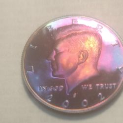 Kennedy Half Dollars With Toning Silver