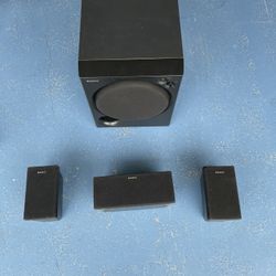 Sony Surround Speakers And Subwoofer 