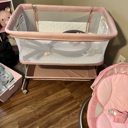 Baby Crib And Swing