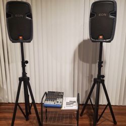 JBL 500 Series 10 Inches Very Light Weight With Mixer And Stand 