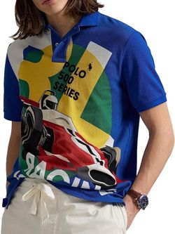 POLO Ralph Lauren Racing Driver 67  Motorsport Graphic Poster Print Mesh