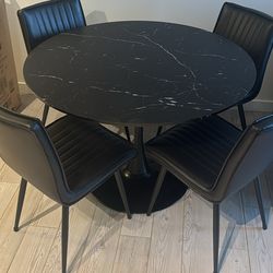 Marble style dining table (chairs sold separately)