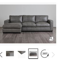 Leather Sectional  Less Than A Year Old. Bring All Offers