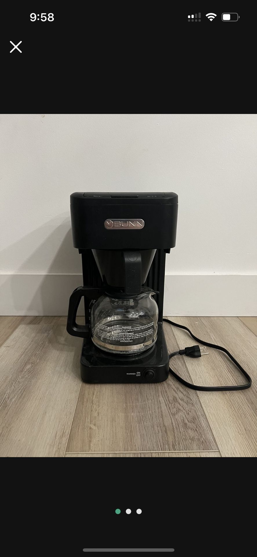 Bunn Speed Brew Coffee Maker 10 cup