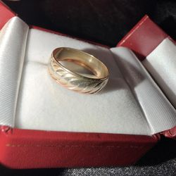 Gold And Rose Gold Ring 10kt