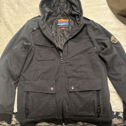 Men’s Vintage Hoodie Jacket. EMPYOR SUPPLY CO. Early 200s New Without Tags