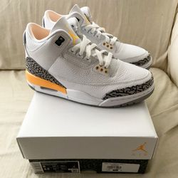 Nike Air Jordan 3 Retro White Laser Orange New size 6 And 7 Women’s