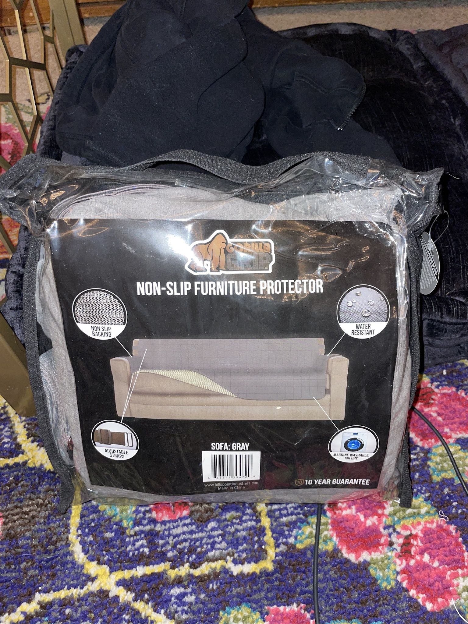 Gorilla Grip Couch Sofa Cover In Grey / Gray