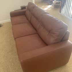 Leather Couch/Sofa, queen size comfort sleeper