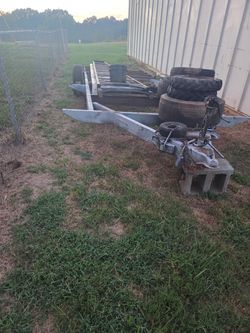 Double axle trailer no floor