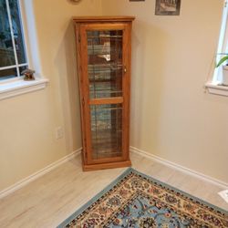 Lovely Oak display Cabinet 