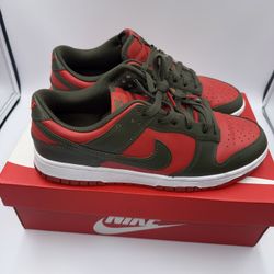 Nike Dunk Low Team Red / Cargo Khaki Size 9.5 – With Box