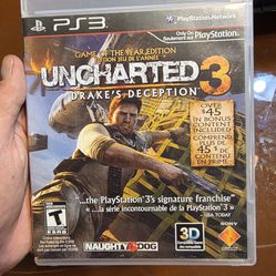 Uncharted 3: Drake's Deception Sony PlayStation 3 PS3 CIB Tested Game