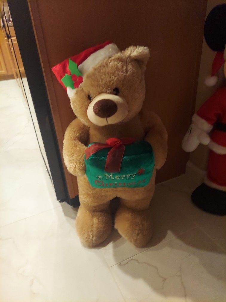 Adorable Christmas Bear Decor 2ft 2" Tall