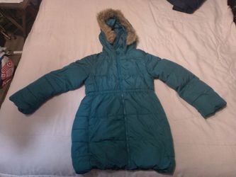 Girls Gap Kids Cold Control Max Puffer Parka - Featuring A Clinched Waist And A Faux Fur Trimmed Hoodie.