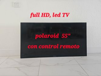 55" Polaroid LED Full HD TV + Wall Mount  Movil + Remote Control