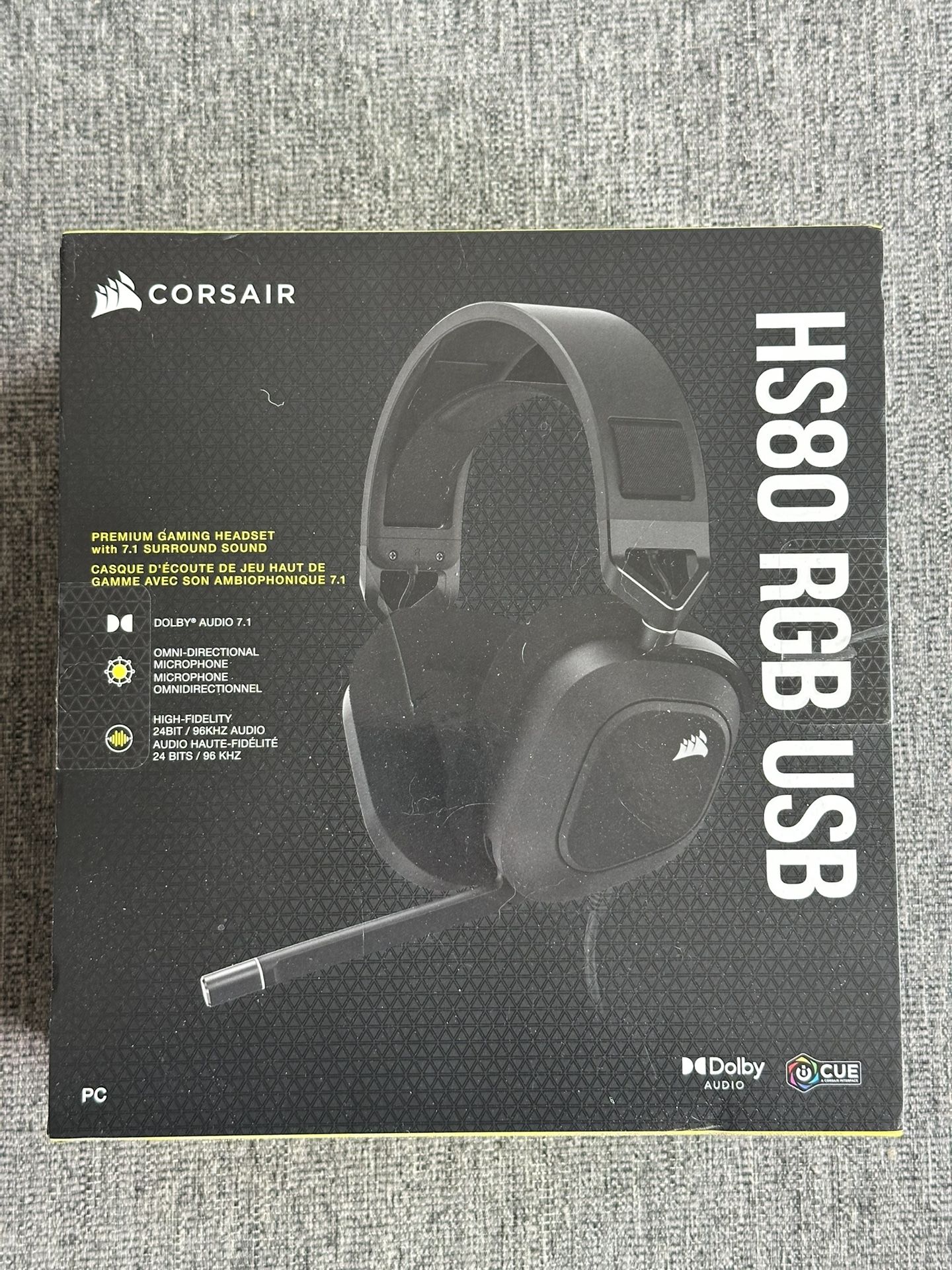 Corsair HS80 RGB USB headset for PC