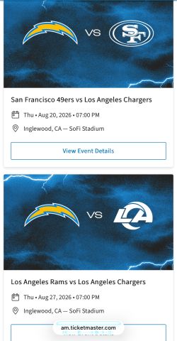 LA Chargers Tickets