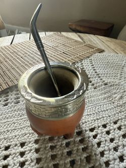 Mate Imperial En Alpaca Con Bombilla De Alpaca 