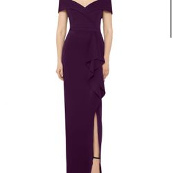 Plum X scape Gown Size 12