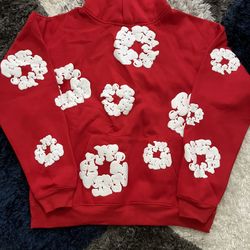 Denim Tears Hoodie Red And White 