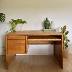 1970 MCM Oak Desk