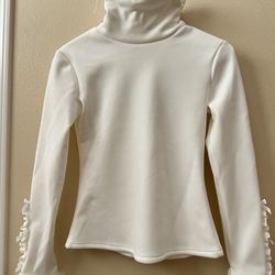 Fleece-Lined Turtleneck Top