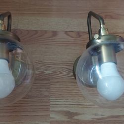 Renter Friendly Golden Wall Sconces