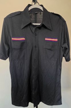 Black Short Sleeve Utility Shirt