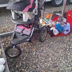 Baby Stroller, Toys And Clothes 