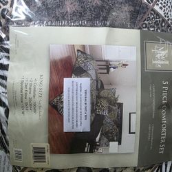 New King 5 Piece Comforter Set