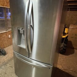 Stainless Steel Three Door Fridge 