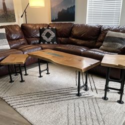 Live Edge Coffee Table And end tables