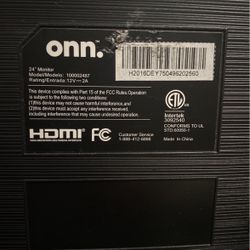 Onn 24 Inch Monitor 