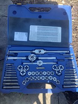 Like New complete set of Irwin Hanson Metric Pipe Taps and Dies