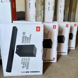 JBL 3.1.2 Ch. Cinema SB595 Dolby Atmos Home Theater Soundbar ~ 430 Watt Massive Bass w/ Wireless Subwoofer