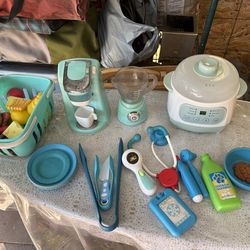 Kids kitchen food toys playground