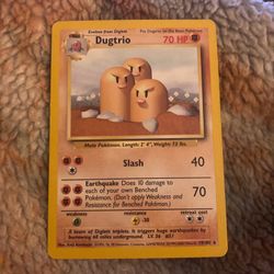 Dugtrio Pokemon Card
