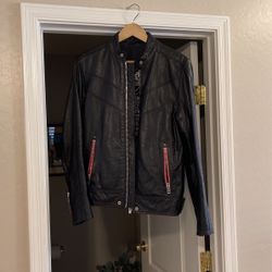 RARE DIESEL FLYING COUGAR LEATHER JACKET